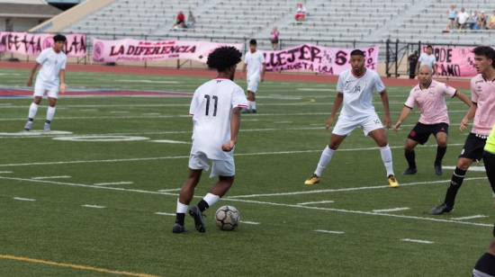 Unisamba FC, durante un partido ante Sport Boys de Perú, en 2022.  