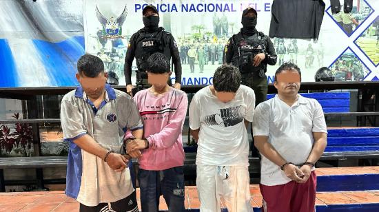 Cuatro miembros de los Tiguerones fueron detenidos, durante la liberación de un secuestrado, en Guayaquil.