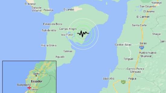 Reporte de un temblor en Guayas el 14 de febrero de 2024.