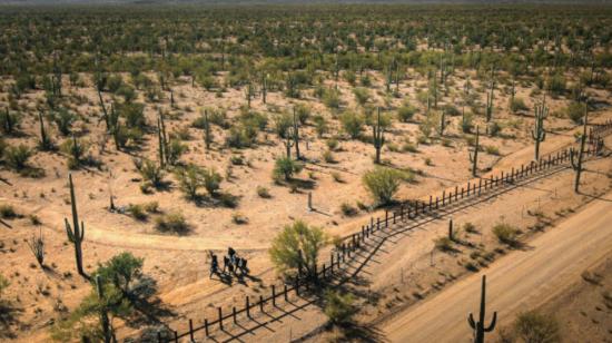 Imagen referencial del desierto en Arizona, en la frontera entre México y Estados Unidos.