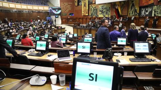 Votación del Pleno de la Asamblea sobre el acuerdo comercial con China, el 7 de febrero de 2024. 