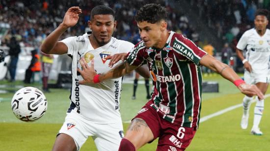 Liga de Quito se enfrentó a Fluminense en el partido de ida de la Recopa, el 22 de febrero de 2024.