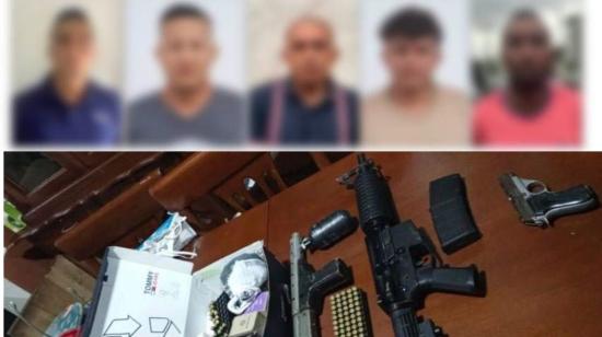 Los policías que son procesados por un secuestro extorsivo y armas encontradas en el operativo desarrollado el 15 de febrero de 2024.