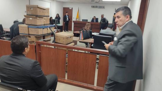Audiencia de vinculación de Karen C. O. y Ericka F. M al caso Encuentro. Quito, 19 de febrero de 2024