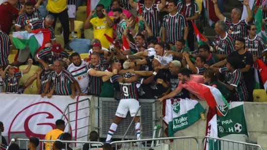 John Kennedy festeja el gol de Fluminense en la victoria ante Boca Juniors en la final de la Copa Libertadores, el 4 de noviembre de 2023.