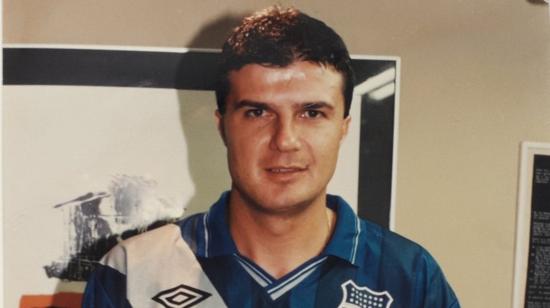 Gustavo Raggio cuando jugó en Emelec.