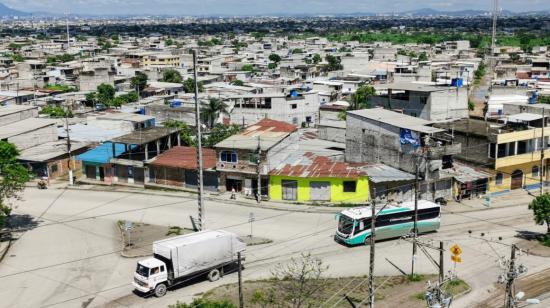 Una aparente normalidad vivía El Recreo en Durán, este 22 de febrero de 2024, sector conflictivo de una de las ciudades más violentas del mundo. 