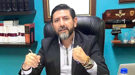 Washington Andrade, candidato a la presidencia de El Nacional, 4 de abril de 2023.