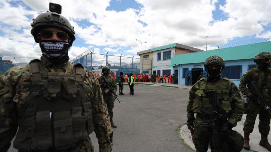 Operativo de control militar en la cárcel de Latacunga, en Cotopaxi. 22 de febrero de 2024