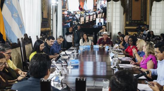 Imagen referencial de una sesión del Concejo de Guayaquil en el Salón de la Ciudad.