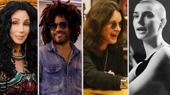 Cher, Lenny Kravitz, Ozzy Osbourne y Sinéad O'Connor. nominados al Salón del Rock.