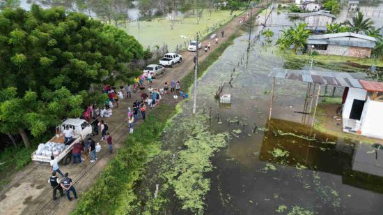 Inundaciones por Fenómeno de El Niño en Tosagua, Manabí, 22 de febrero de 2024.