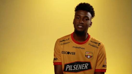 Jhonnier Chalá nuevo jugador de Barcelona SC, 25 de febrero de 2024.