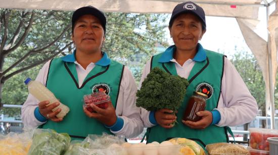 Productores de alimentos en la Feria Agroproductiva de la Asamblea Nacional, el  27 de febrero de 2024.