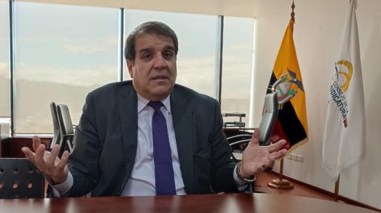 Álvaro Román, presidente del Consejo de la Judicatura, en entrevista con PRIMICIAS, el 05 de marzo de 2024.