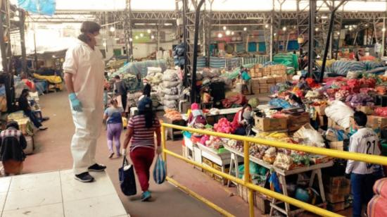 Mercado de San Roque, en Quito, el 6 de junio de 2022.