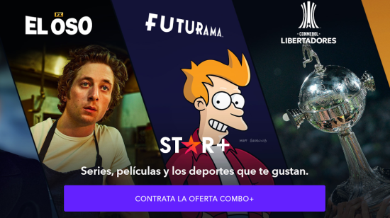 Captura de la portada de la plataforma de streaming Star Plus.