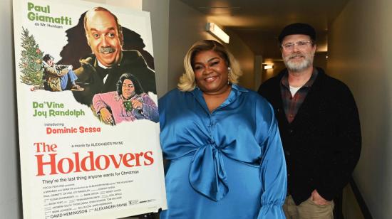 Da'Vine Joy Randolph y Rainn Wilson asisten a la proyección de los premios SAG 'The Holdovers el 24 de enero de 2024.