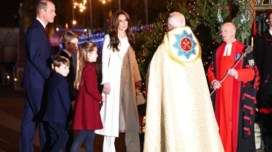 La princesa Kate de Gales en una de sus últimas actividades públicas, en diciembre de 2023.