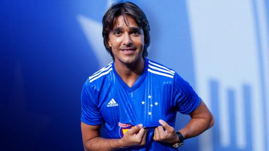 Marcelo Moreno Martins, nuevo jugador de Cruzeiro, 13 de marzo de 2024.