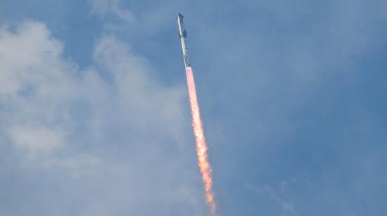 Lanzamiento de megacohete Starship de Elon Musk, desde EE.UU., el 14 de marzo de 2024.