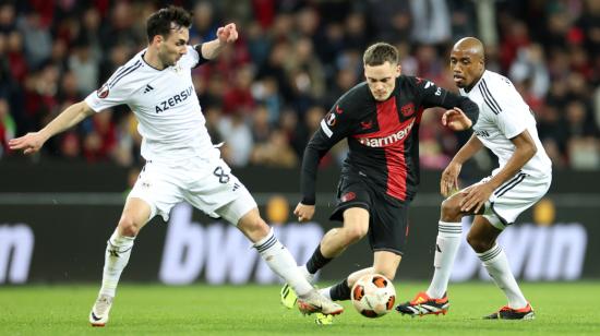 El Bayer Leverkusen venció al Qaraban en la Europa League, el 14 de marzo de 2024.