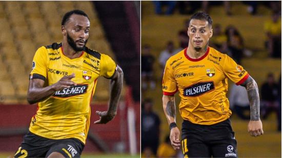 Leonai Souza y Jesús Trindade fueron expulsados en el último partido con Barcelona SC, ante Orense, el 16 de marzo de 2024.