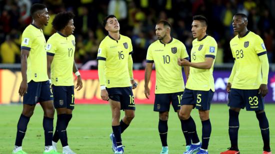 Jugadores de Ecuador, durante un partido de la Selección, el 21 de noviembre de 2023.