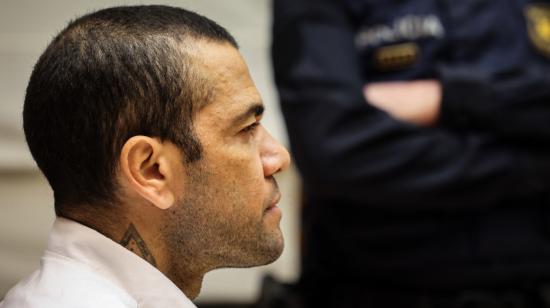 Dani Alves durante su juicio en el Tribunal Superior de Justicia de Cataluña en Barcelona, ​​el 5 de febrero de 2024.