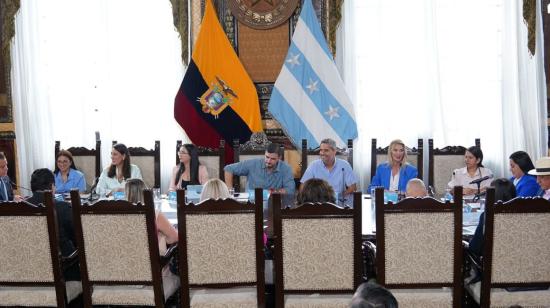 Reunión del concejo cantonal de Guayaquil, la mañana del 22 de marzo de 2024. 