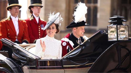 Los príncipes Kate y William de Gales en junio del 2023.