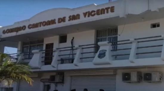 Imagen referencial de los exteriores del Municipio de San Vicente, cuya alcaldesa Brigitte García fue asesinada. 
