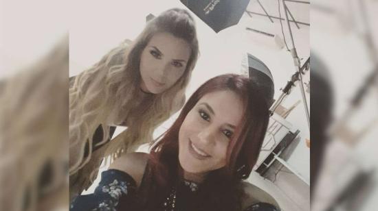 Mayra Salazar junto a Carolina Jaume en febrero de 2017.