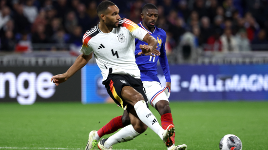 El defensor alemán Jonathan Tah, durante un partido ante Francia, en Lyon, el 23 de marzo de 2024.