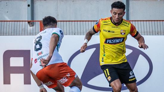 Joao Rojas, durante el partido de Barcelona ante Cobresal, el 2 de abril de 2024.