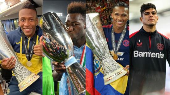 Los ecuatorianos Pervis Estupiñán, Antonio Valencia, Felipe Caicedo y Piero Hincapié han sido campeones en Europa.