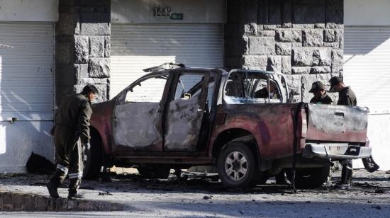 La explosión que se produjo en los exteriores del SNAI causó alarma en los habitantes de Quito.