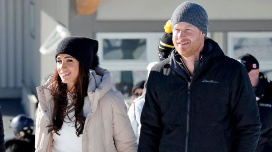 Meghan y Harry, duques de Sussex, al asistir al campamento de entrenamiento de invierno One Year To Go de Invictus Games Vancouver Whistlers 2025, el pasado 14 de febrero. 