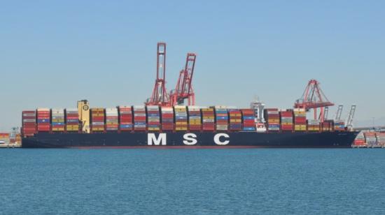 El buque MSC ARIES capturado por Irán en medio de su tensión con Israel.