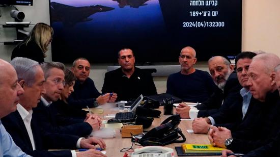 Reunión de emergencia del Gabinete de Guerra de Israel.