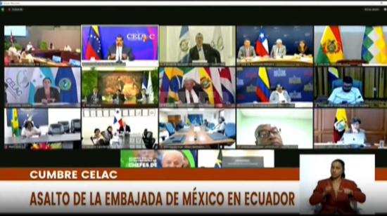 Reunión de presidente de la Celac por la crisis diplomática Ecuador - México. 16 de abril de 2024