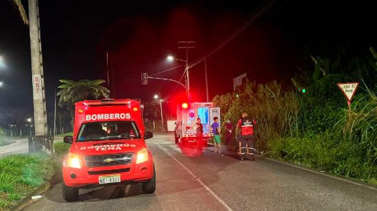 Imagen referencial de una unidad de bomberos de Tena.