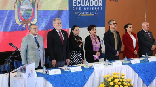 Inauguración del voto en el exterior, el 20 de abril de 2024.