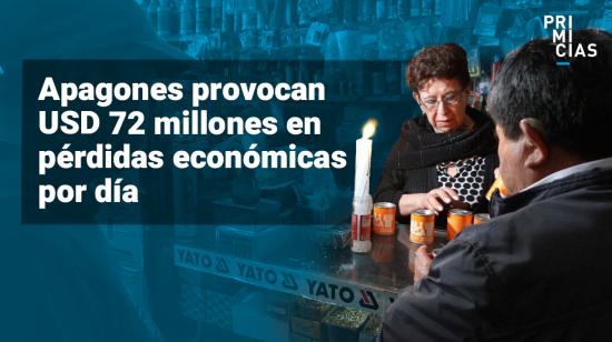 Pérdidas económicas por cortes de luz en Ecuador