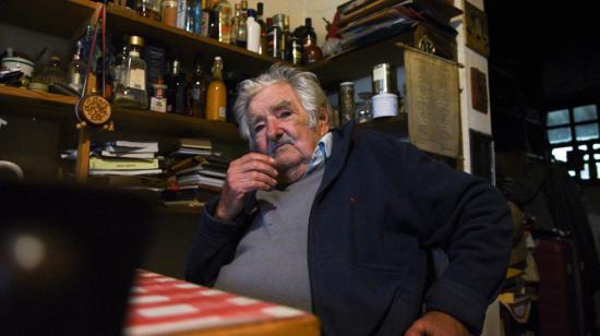 El expresidente de Uruguay, José Mujica, en una entrevista en su hogar, abril de 2024.