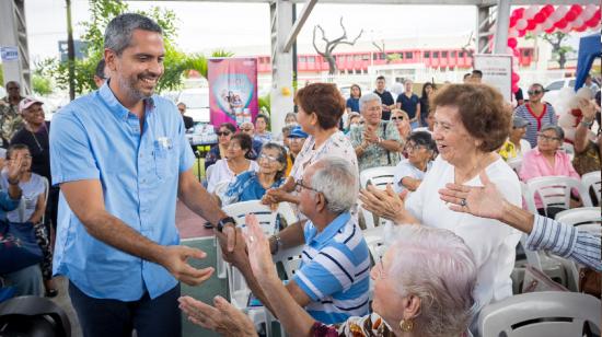 Raúl Chávez, concejal de Guayaquil, en un evento el 26 de abril de 2024.