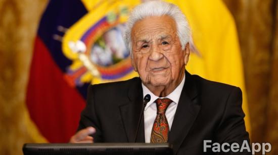 Presidente Lenin Moreno con el filtro de la aplicación FaceApp