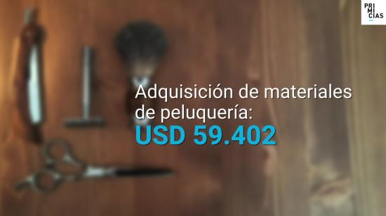 Ecuador prevé gastar unos USD 59.402 para la adquisición de materiales de peluquería. 