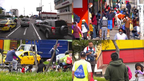 Afluencia en las calles de Quito durante la cuarentena. 07/05/2020