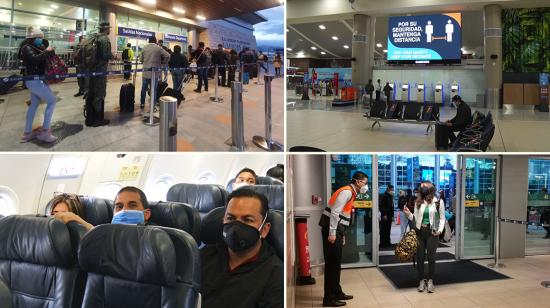 Medidas de bioseguridad para minimizar el contagio de Covid-19 en el aeropuerto de Quito. 15/06/2020